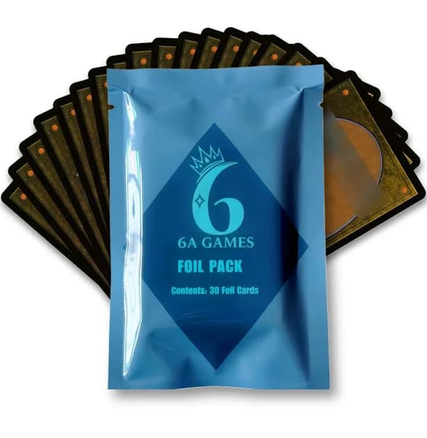 6AGames Foil Card Pack: 30 Randomized Foil MTG Cards Booster Pack - Compatible With Magic