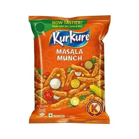 Kurkure Namkeen - Masala Munch, 82g (pack of 6), Size: 107 g