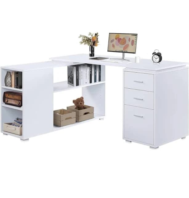 Belleze Trition L Shaped Computer Desk