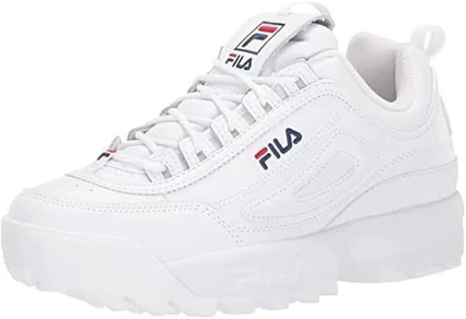 Women's Fila Disruptor Ii Premium White/navy/red 5fm00002-125