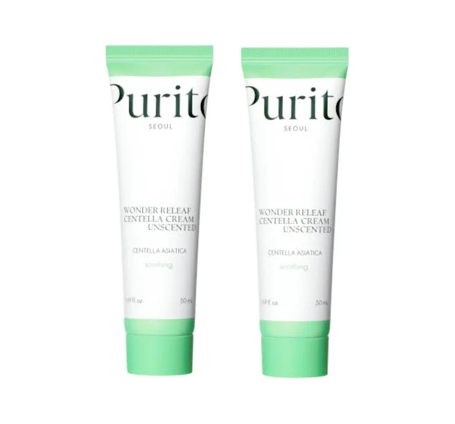 [DEAL]Purito SEOUL - Wonder Releaf Centella Cream Unscented - 50ml (2ea) Set by Stylevana