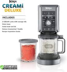 Ninja NC501 CREAMi Deluxe 11-in-1 XL Ice Cream Maker Silver (Renewed) Bundle with 2 YR CPS Enhanced Protection Pack: Home & Kitchen - Amazon.com