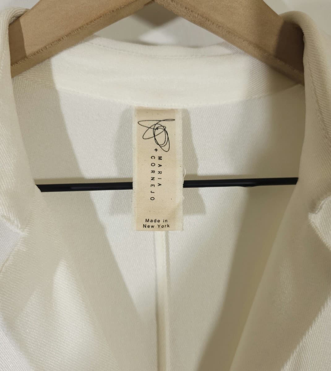 Zero + Maria Cornejo White Long Sleeve Shirt Dress Waist Tie Size 4 | eBay