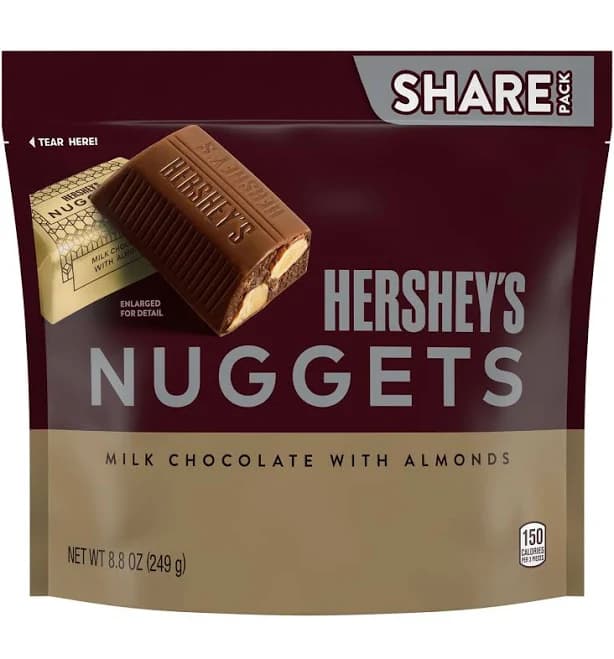 Hershey's Nuggets Milk Chocolate with Almonds Share Pack
