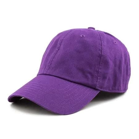 Newhattan Plain Cotton Adjustable Baseball Cap