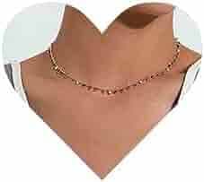 Allereya Vintage Rainbow Bead Choker Necklace Colorful Gem Dangle Necklace Tiny Rainbow Bead Necklace Short+Seed Bead Jewellery for Women and Girls: Buy Online at Best Price in UAE - Amazon.ae
