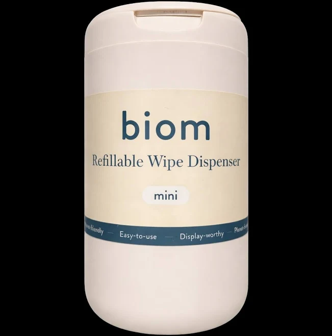 Biom Other | Biom Mini Refillable Wipe Dispenser - Cream | Color: Cream | Size: Os | Letsgodeals's Closet