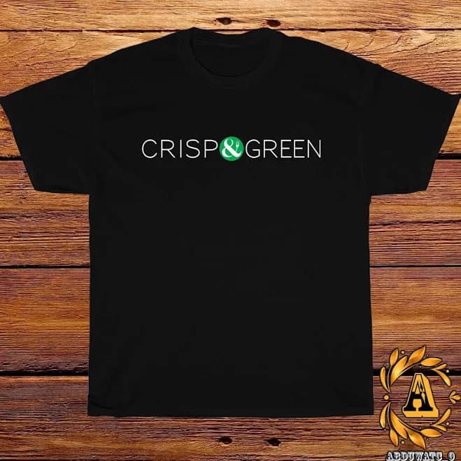 CRISP & GREEN Restaurant Logo Black/Sport Grey/White/Navy/Red T-Shirt S-5XL