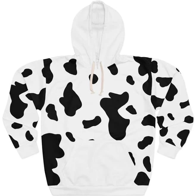 Cow Print Hoodie