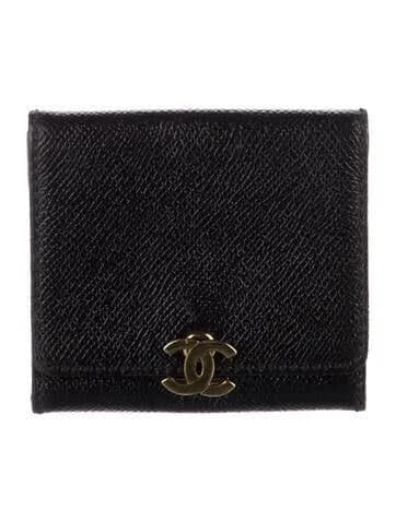 CHANEL 1997 Interlocking CC Logo Compact Wallet
