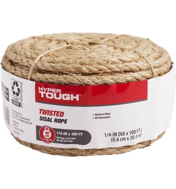 Hyper Tough Sisal Twisted Rope