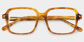 Talia Yellow Frame Glasses with Square Frame Online | ZEELOOL