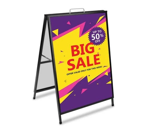 Best of Signs Metal A-Frame Sign Stand