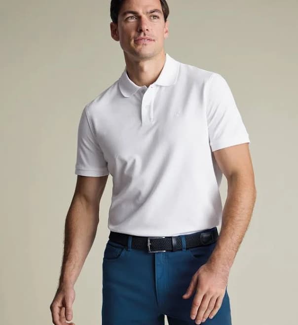 Charles Tyrwhitt Men's Cotton Stretch Pique Polo