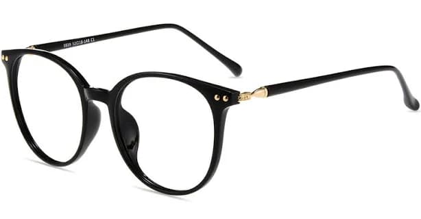 Firmoo Black Round Prescription Glasses Frame S939