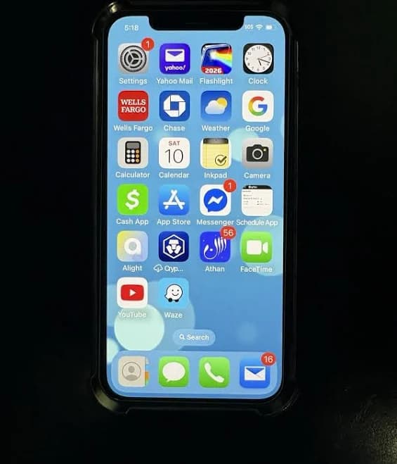 Apple Iphone Silver Bar Smartphone Triple Camera Wi-fi Bluetooth Ios