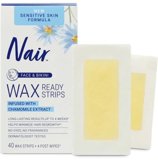 Nair Face & Bikini Wax Ready Strips