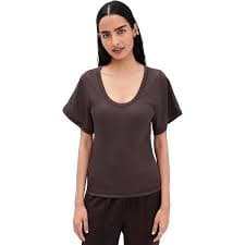 By Malene Birger Women's Lunai Tee, Black, XXS at Amazon Women's Clothing store