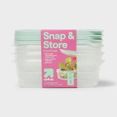 up&up Snap & Store Rectangle Food Storage Containers