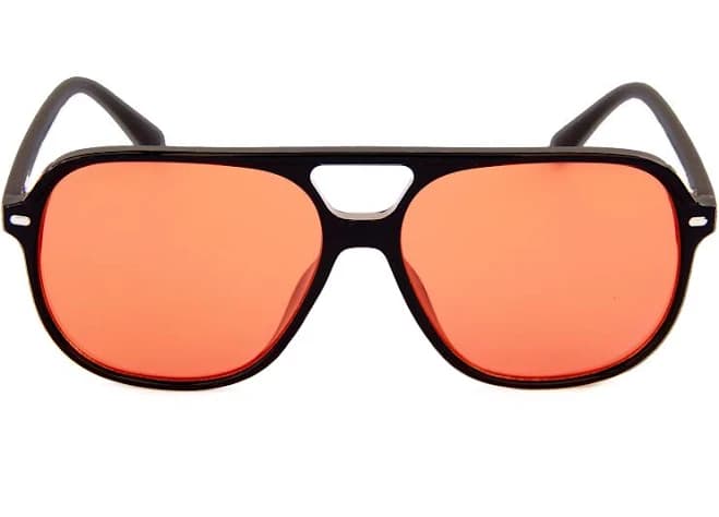 Vintage Sunglasses with Orange Lenses