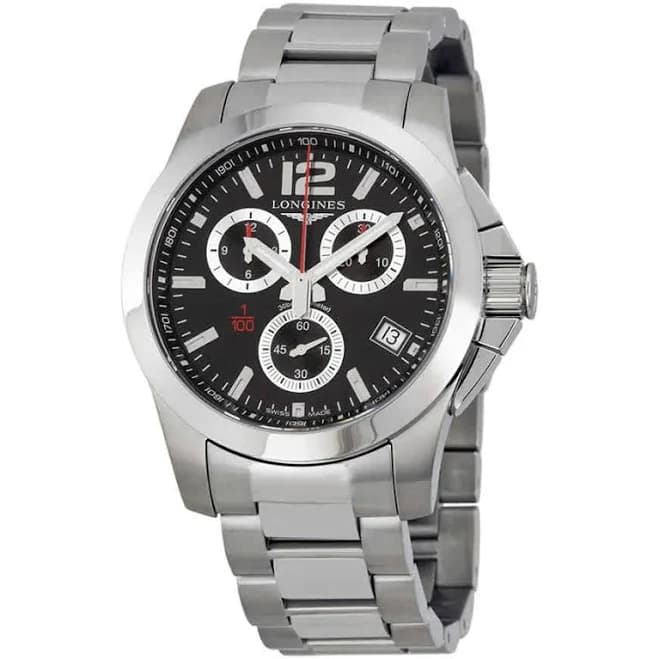 Longines Men's Conquest Chronograph Steel Divers Watch