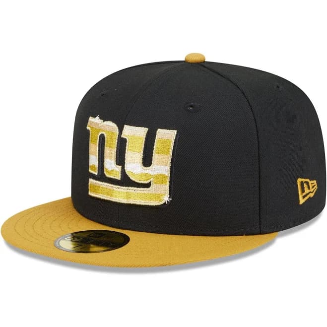 New Era New York Giants Metallic Gold Logo Fitted Hat