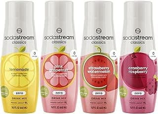 SodaStream Variety Pack Drink Mixes, 0 Calories, 14.8 Fl Oz (Pack of 4)