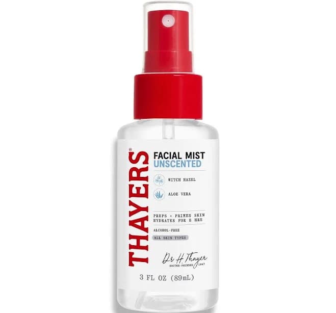 Thayers Witch Hazel Unscented Travel Size Face Mist, For Sensitive