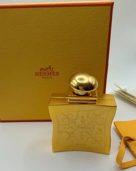 Hermes 24 Faubourg Gold Perfume Bottle W Box Pouch Instructions