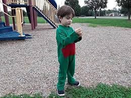 Toddler Romper 4t Toddler Romper With Back Zipper In RedGreen - Bahrain Back Zipper Pajamas