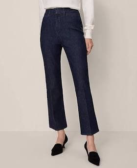 Ann Taylor Women's Curvy Fit Boot Crop Jeans