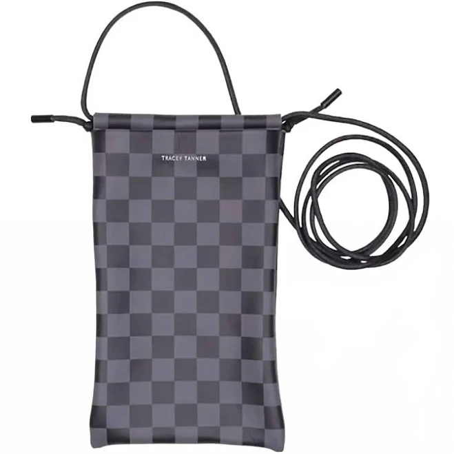 Tia Checkered Crossbody Cellphone Bag