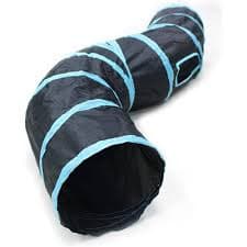 BEYCED S Way Cat Tunnel Indoor Cat Toys Collapsible Pop-up Pet Tube Hideaway Play Toy with Ball (S-Way,Black) - Walmart Business Supplies