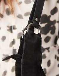 Free People roma suede tote bag in black | ASOS