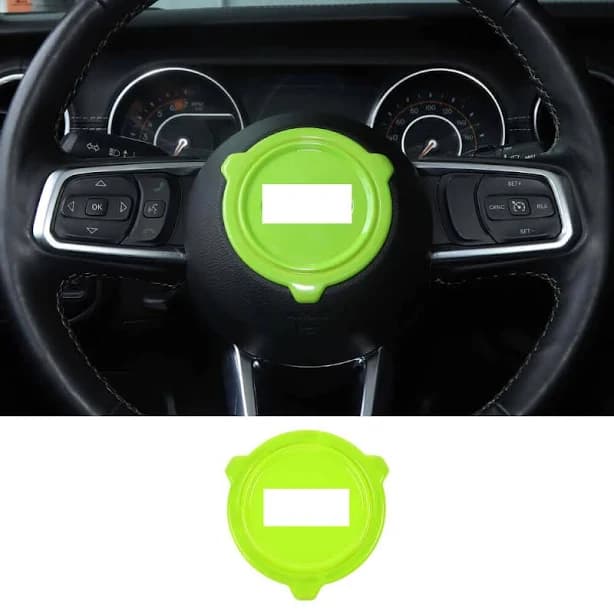 Jeep Wrangler JL, JLU & Gladiator JT Steering Wheel Center Decor Cover Trim