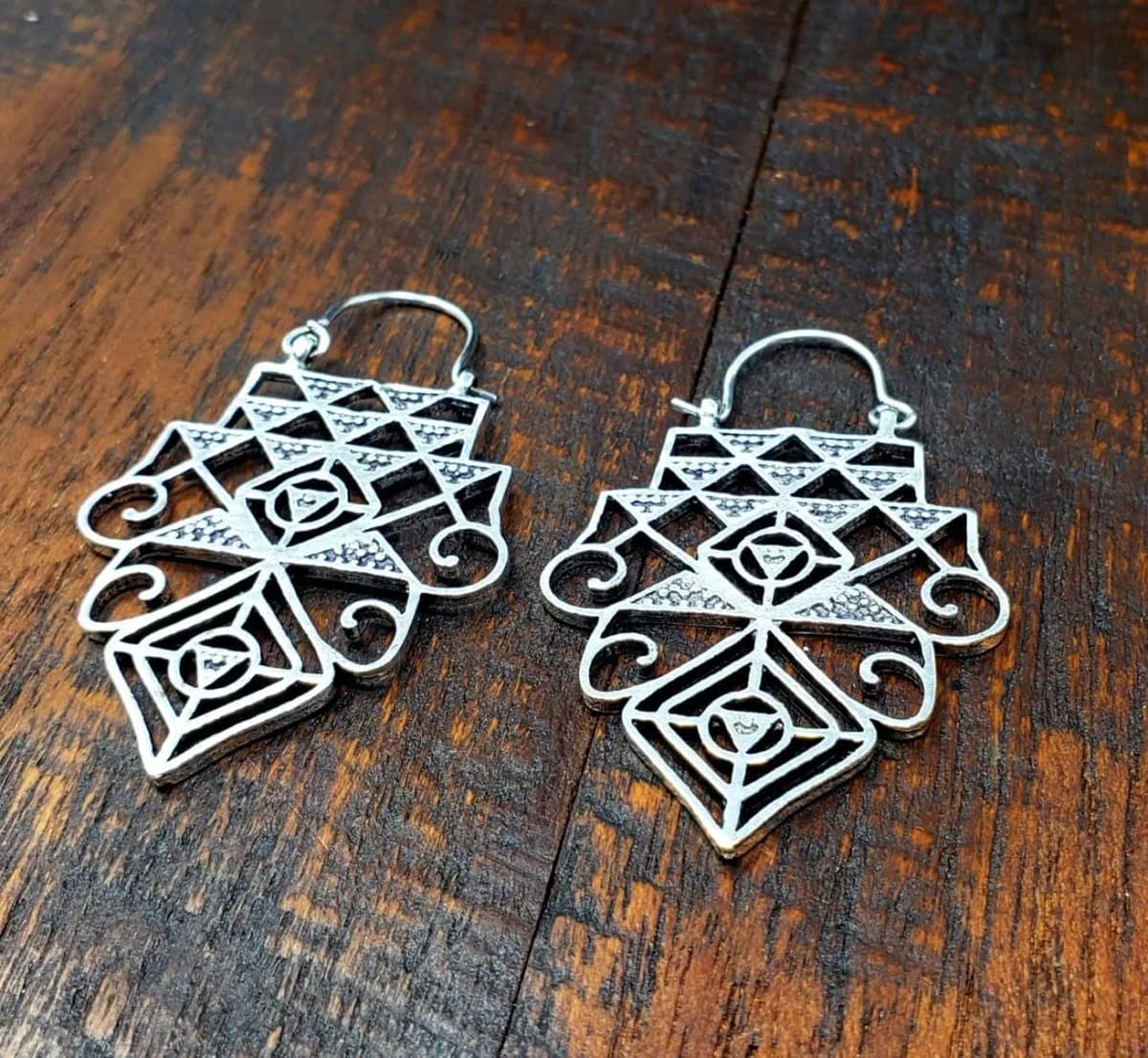 Geometric Hoop Earrings