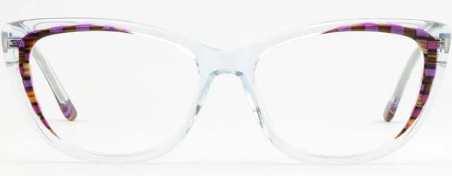 Large Cateye Womens Acetate Frames Clear Plastic Transparent