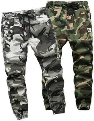 Boys Camouflage Cargo Joggers with Drawstring