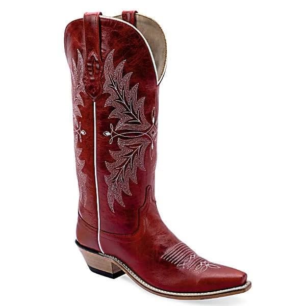 Old West Women's Red Western Boots