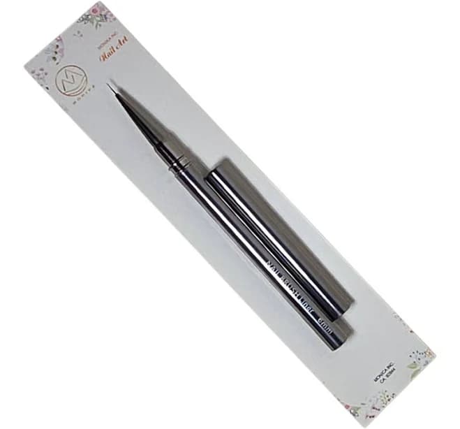 Monika Detail Nail Art Brush Liner Metallic handle 6 mm