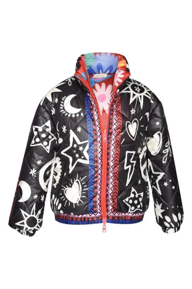 Truly Me Kids' Reversible Quilted Puffer Jacket