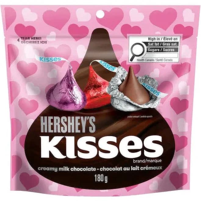 Hershey's Kisses Milk Chocolate Valentine's Candy