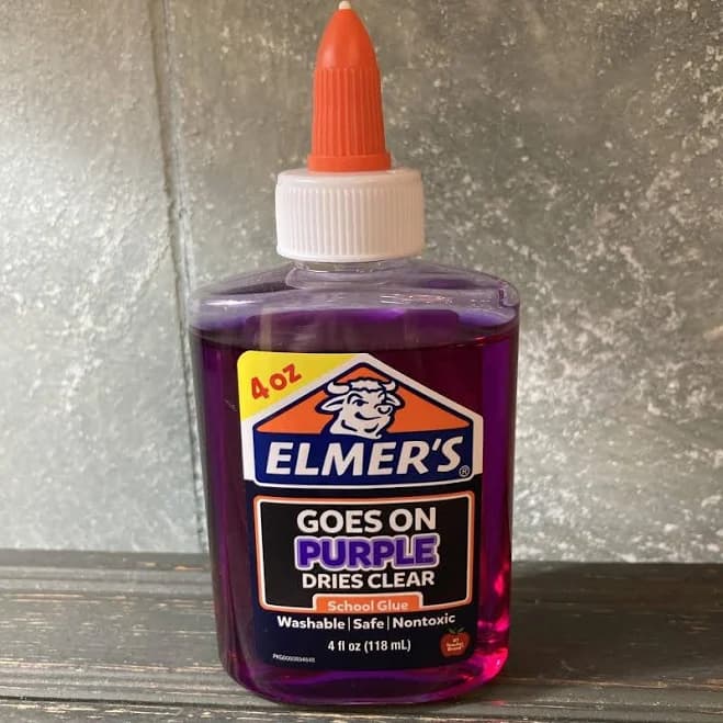 Elmer's PURPLE School Liquid Glue 5oz Bottles Dries Clear