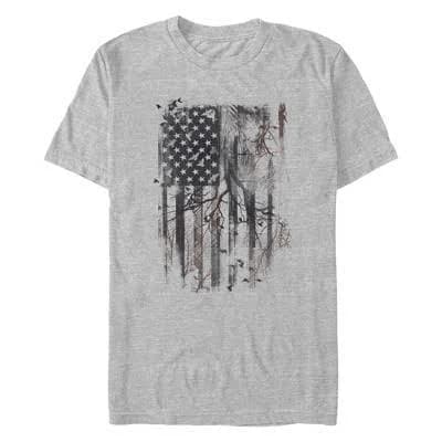 Lost Gods Men's American Flag Abstract Art Graphic Short Sleeve T-Shirt