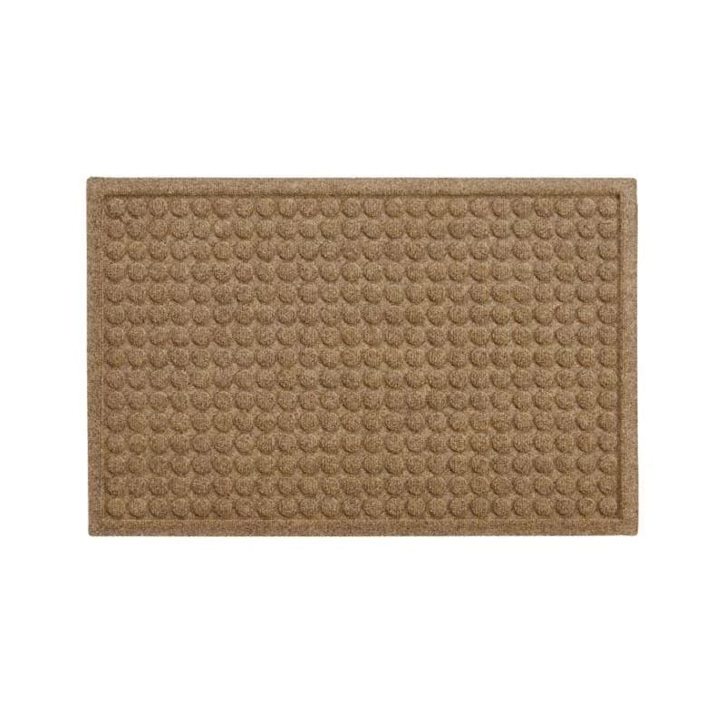 crate & barrel Thirsty Dashes Light Grey Doormat