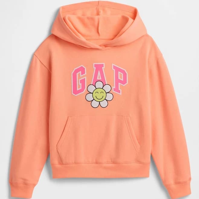 Gap Girls Relaxed Gap Logo Hoodie
