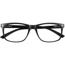 M+ Readers Darkens in the Sun Issac Black +2.50 Reading Glasses with Case - Walmart Business Supplies