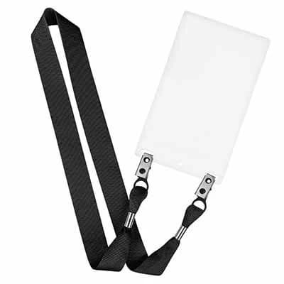 1-in. Lanyard with Bulldog Clip and Event Holder