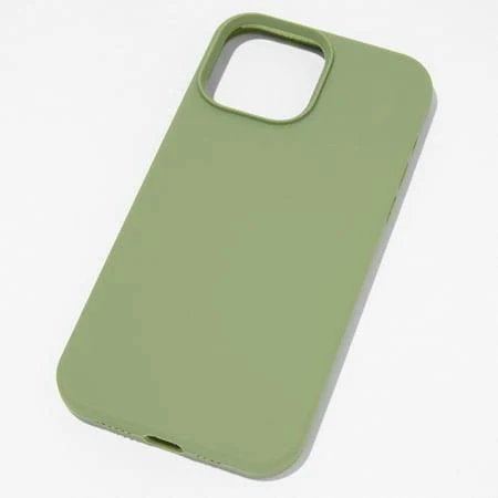 Solid Sage Green Silicone Phone Case for iPhone 13 Pro