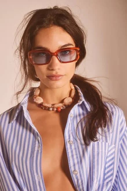Free People Frankie Rectangle Sunglasses